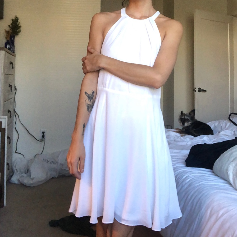 NWT High Neck Chiffon Dress